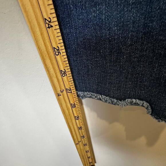 Good American Good Legs Crop Raw Hem Skinny Jeans Size 22 High Rise Stretch - Picture 7 of 13